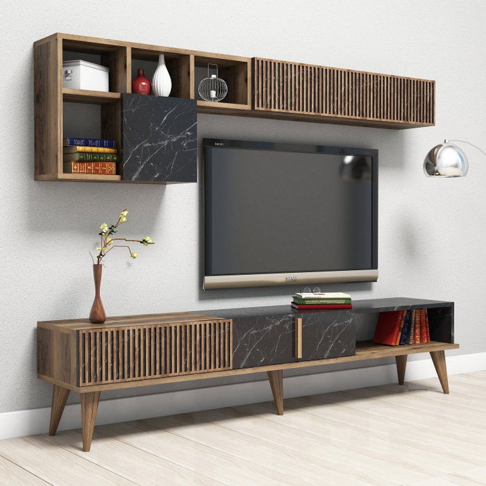 Hanah Home Milan - Nogal y Negro Hanah Home Milan - Nogal y Negro